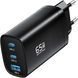 Сетевое зарядное устройство для Asometech GaN 65W (2xType-C, 1xUSB-A) kd72403 фото 1