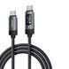 Кабель Toocki X111 Type-C to Type-C 240W з OLED-дисплеєм, 2м, Чорний kd72504 фото 1