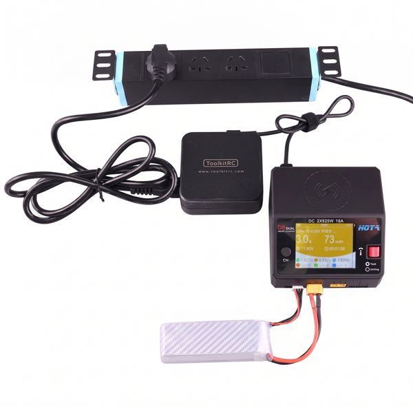 Умное зарядное устройство HOTA D6 650W 15A 1-6S Dual Channel DC Smart Charger kd72407 фото