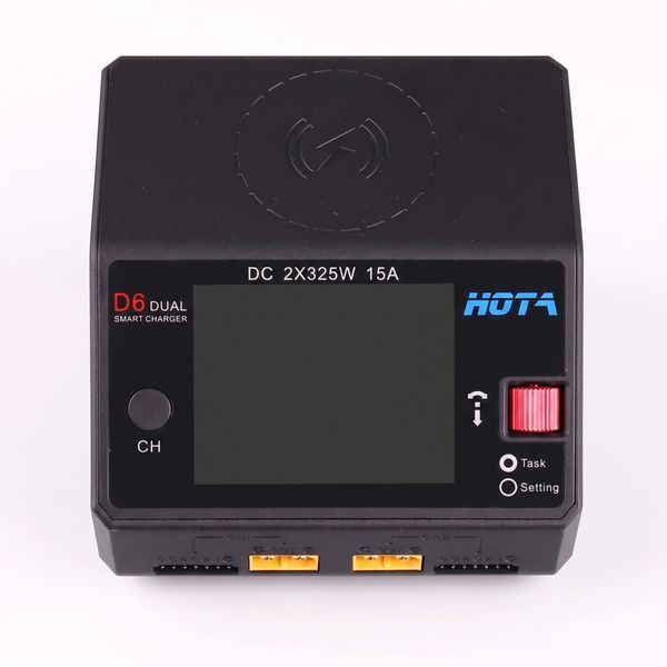 Умное зарядное устройство HOTA D6 650W 15A 1-6S Dual Channel DC Smart Charger kd72407 фото