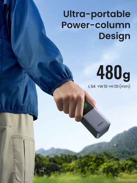 Повербанк UGREEN Nexode PB721 (20000 mAh, 130W) с TFT-дисплеем kd72409 фото